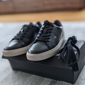 🔥NWT BANANA REPUBLIC MEN'S NICKLAS SNEAKERS BLACK